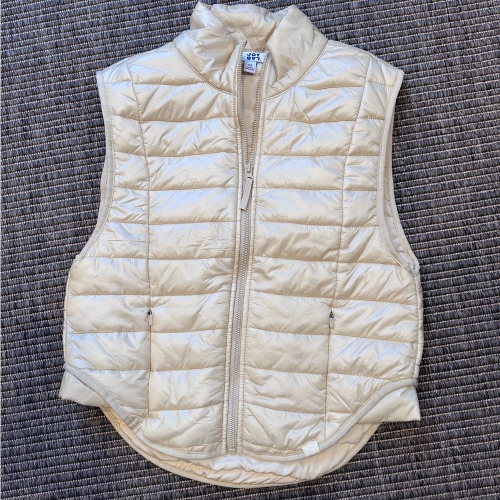 JoyLab Cream Puffer Vest